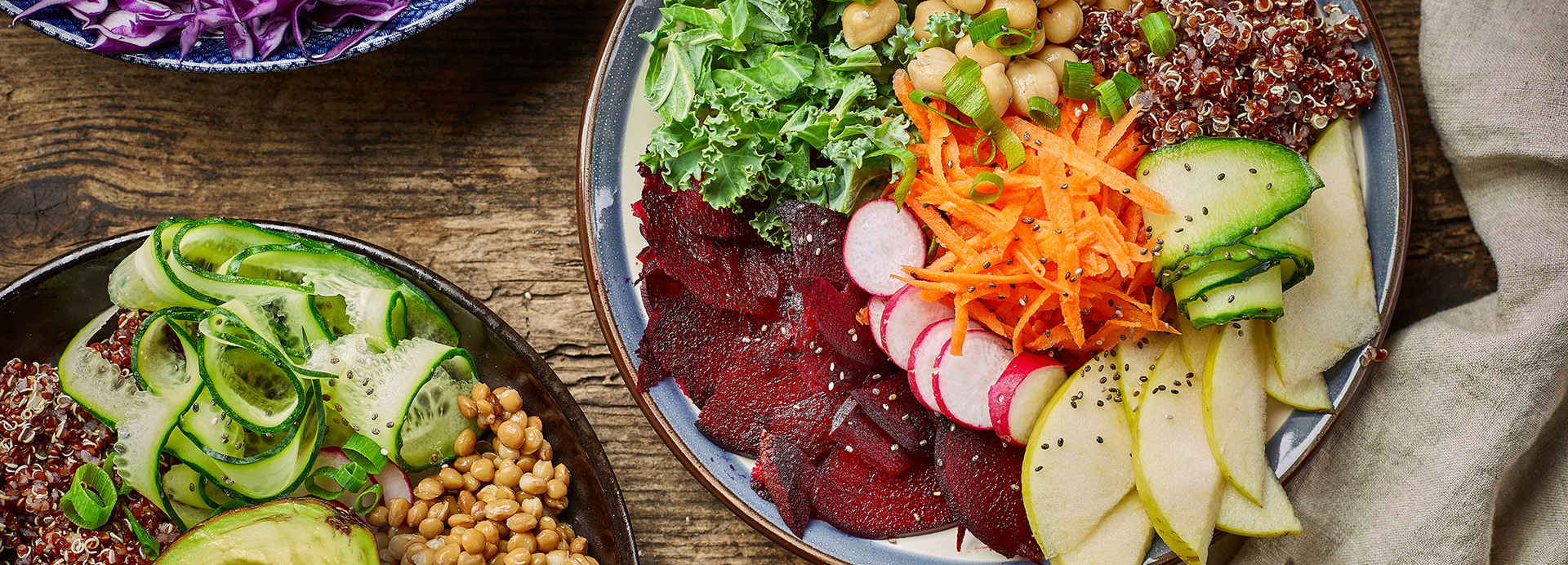 Ferskt plantabasert matur